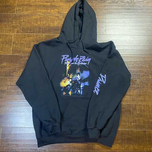 Y2K Prince Purple Rain Hoodie - Picture 1 of 7